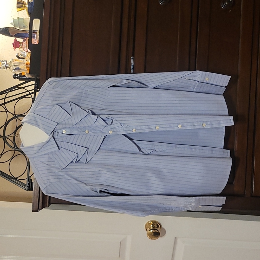 Ruffled light blue Blouse